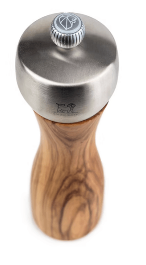 Peugeot Fidji Manuell Saltmølle i Oliventre og Rustfritt Stål 20 cm