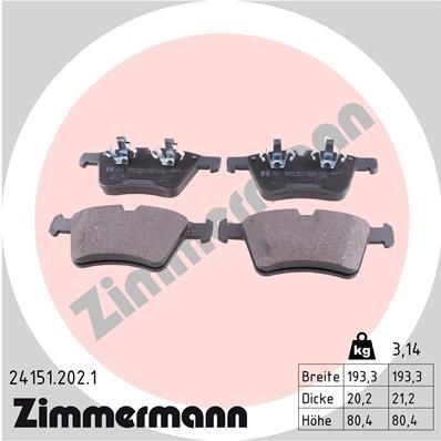 Bremseklosser ZIMMERMANN 24151.202.1