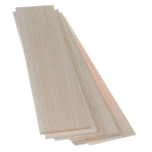 Wood Balsaflak  2.5 x100x1000mm