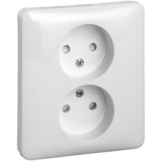 Schneider Electric Exxact Primo Stikkontakt ujordet, 2-veis