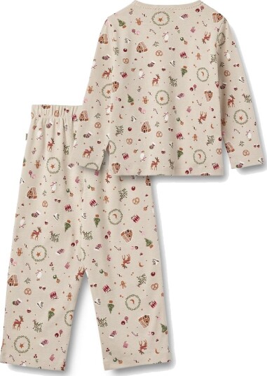 Wheat Nightwear Picoting Mila Offwhite Holiday (110 / 5 år)
