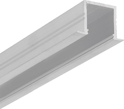 Topmet 2m aluprofil SMART IN16 BC3/U4   Ubehandlet aluminium innebygd LED skinne