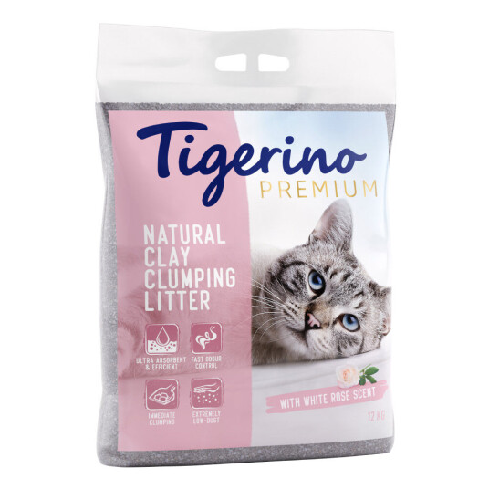 Tigerino Økonomipakke: Canada Style Kattesand 2 X 12 kg Hvit Rose Tigerino Økonomipakke: Canada Style Kattesand 2 X 12 kg Hvit Rose