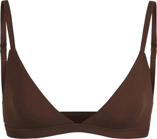 SKIMS Fits Everybody Triangle Bralette Cocoa Undertøy Mørkebrun XL