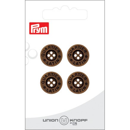 Prym Antique Button Messing 16mm 4 stk Prym Antique Button Messing 16mm 4 stk