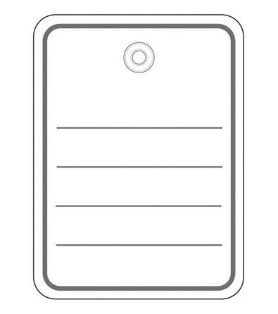 HERMA price tag labels - 1000 label(s) - 48 x 65 mm