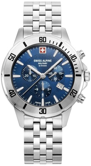 Swiss Alpine Military Herreklokke 7024.9135 Cruiser Blå/Stål Ø44 mm