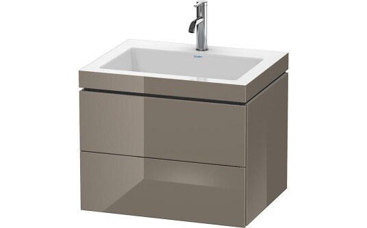 Duravit L-Cube Servantskap m/2 skuffer 600x500x480 mm Flanellgrå HG