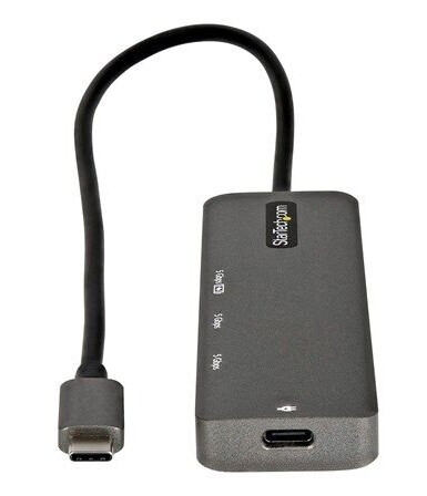 StarTech.com USB C Multiport Adapter USB-C to HDMI 2.0b 4K 60Hz HDR10 100W Power Delivery Pass-Through