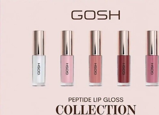 GOSH COPENHAGEN Peptide Mini Lip Glosses - CLEAR - One Size
