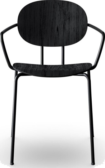 Sibast Furniture Piet Hein Spisestol Sort med Armlener Sort Eik