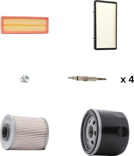RIDEX 4682P20640 Servicepakke