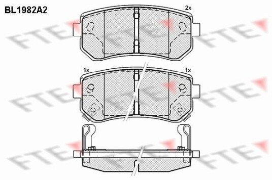Bremseklosser FTE 9010572 Bremseklosser FTE 9010572
