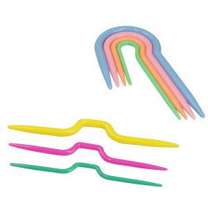 Infinity Hearts Flettepinner / Hjelpepinner Plast 3-6mm Ass. farger -