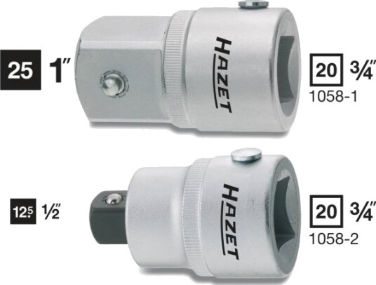 Hazet 1058-2 Reduksjonsadapter 3/4" Titan 250g Hazet 1058-2 Reduksjonsadapter 3/4" Titan 250g