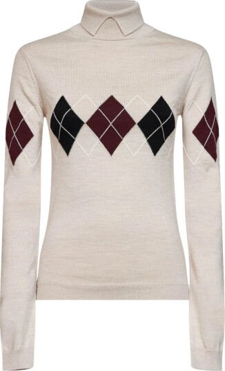 Mugler Dame Strikkevarer Beige L,