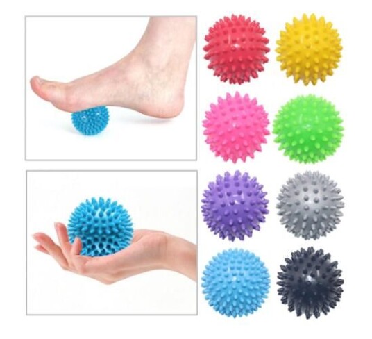 2stk Spiky Ball Rund Muskel Massasje Roller Yoga Stick Body 2stk Spiky Ball Rund Muskel Massasje Roller Yoga Stick Body