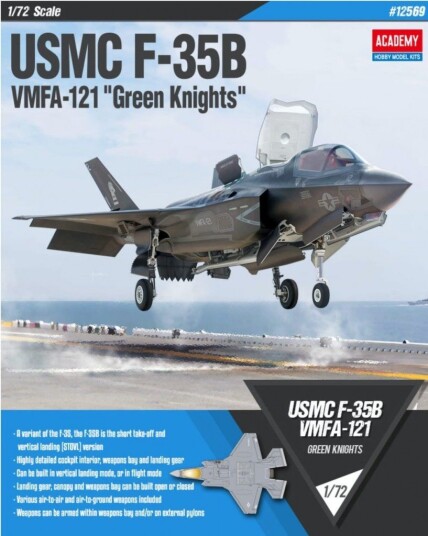 Academy 1/72 USMC F-35B VMFA-121 Green Knights