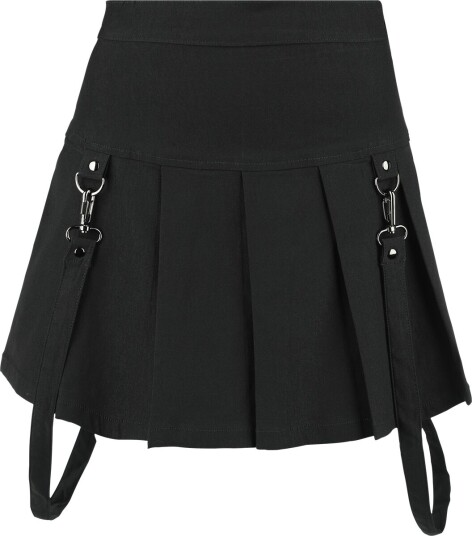 KIHILIST by KILLSTAR - Goth Kort skjørt - Merely A Madness Mini Skirt - XS til XXL - Damer - svart
