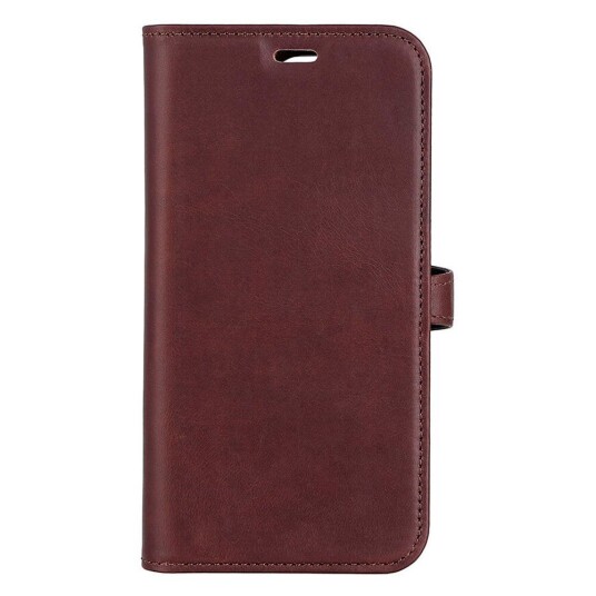 Gear Buffalo Flip Lommebokdeksel i Ekte Skinn med Magnetlås - Brun for iPhone 14 Pro