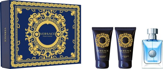 Versace Pour Homme Gavesett med Parfyme, Dusjgel og Aftershave 50ml