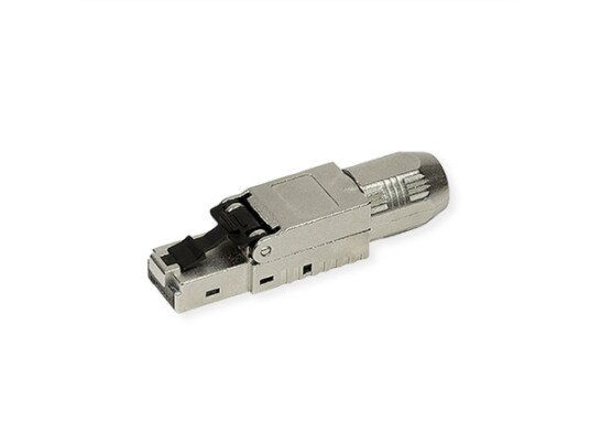 Roline 21.17.0325 Rj 45 Sølv Hankjønn Rett Cat6a S/Utp Stp