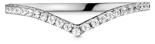 Pandora, Ring i 925 sølv med zirkoner str. 52