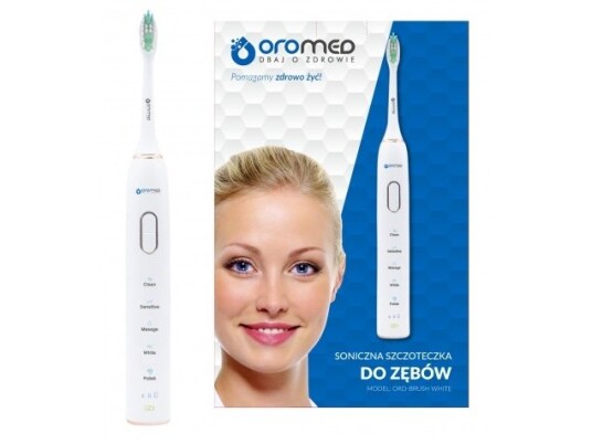 Oromed Sonic Basic White 2 Stykker Hvit Oro-Brush White Oro-Sonic Sarmocare Alfavise