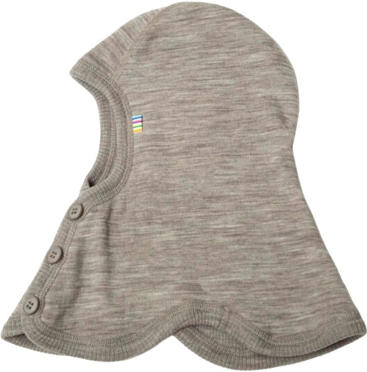 Joha Ull Balaclava M/ Knapper 100% Merino - Sesam Mel Joha Ull Balaclava M/ Knapper 100% Merino - Sesam Mel