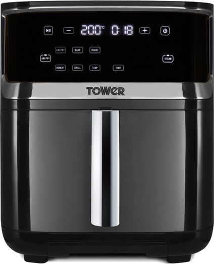 Tower 7L Airfryer med dampfunksjon - XXL svart