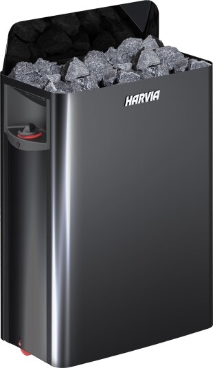 Harvia Badstuovn The Wall Black 8kW