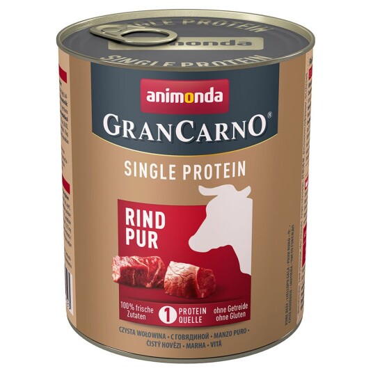 Animonda Grancarno Adult Single Protein 24 X 800 G Okse Pur