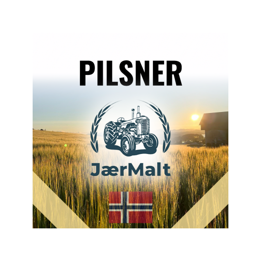Pilsner Malt 25 kg Hel Jærmalt 3-3,5 EBC