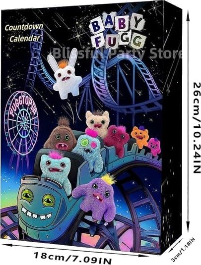24 stk Fuggler Julekalender Blind Box Monsterfigurer Nedtelling Overraskelse Blind Box Halloween Festival Barn Julegaver