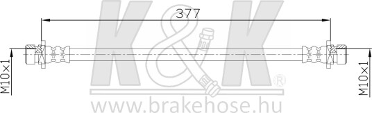 K&K FT5160 Bremseslange