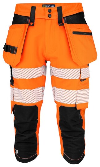 ProJob 6577 Piratbukse En Iso 20471 Kl 2/1 Orange/Black C60