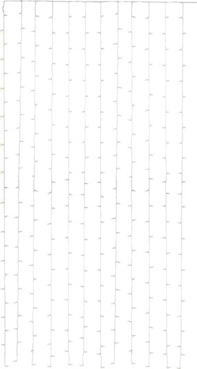 Goobay Light Curtain with 300 LEDs transparent 3 m - wi Goobay Light Curtain with 300 LEDs transparent 3 m - wi