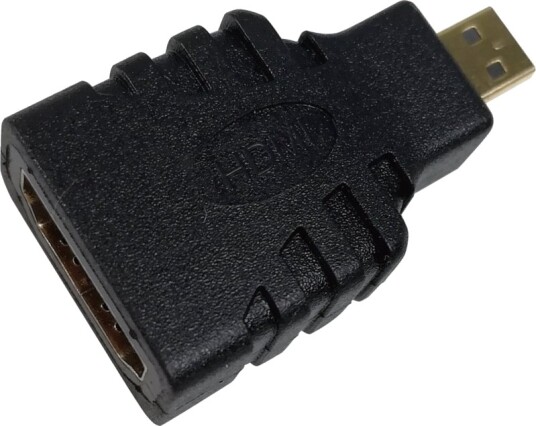 Deltaco Hdmi Adapter Hdmi Hunn Til 19 Pin Micro Hdmi Type D Hann Svart 4K60hz Uhd Støtte Deltaco Hdmi Adapter Hdmi Hunn Til 19 Pin Micro Hdmi Type D Hann Svart 4K60hz Uhd Støtte