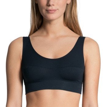 Calida BH Elastic Top Midnattsbla  bomull Small Dame