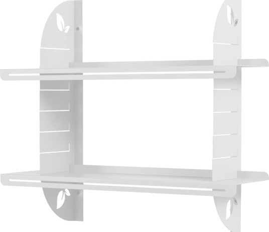 Clavor vegghylle 70 cm - Hvit