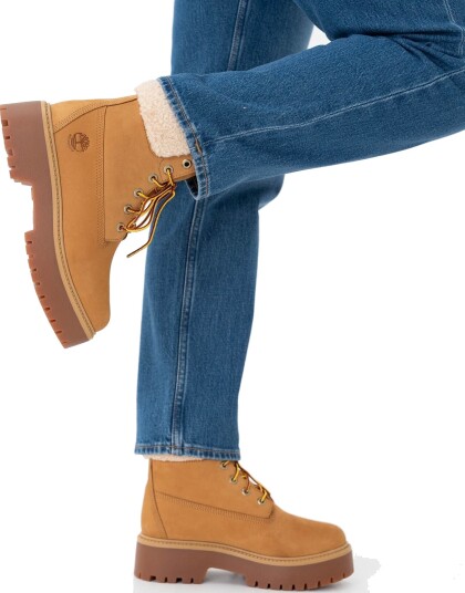 Timberland Stone Street 6 Inch WaterProof Teddy Fleece Beige 38