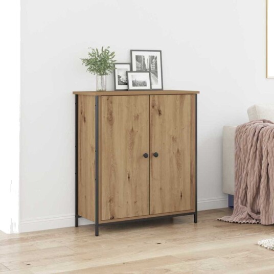 Sideboard Artisan Eik 70x30x80 cm Konstruert tre og Stål Sideboard Artisan Eik 70x30x80 cm Konstruert tre og Stål