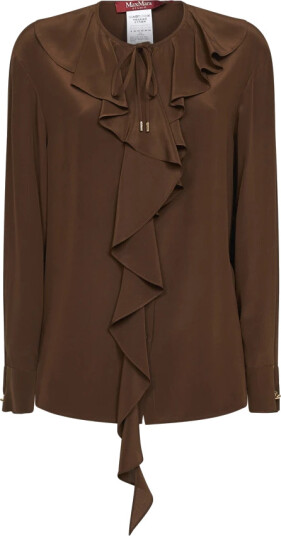 Max Mara Studio Dame Bluser & Skjorter Brun 2XS,