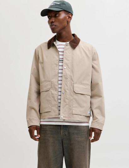 Jack & Jones Jorcatskills Barn Jacket Sn   Beige   XXL
