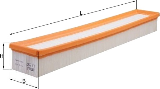 MAHLE LX 992 Luftfilter