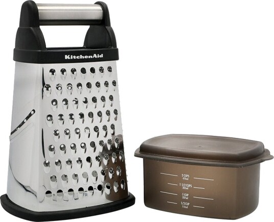 KitchenAid Core rivjern 4 sider med beholder svart KitchenAid Core rivjern 4 sider med beholder svart