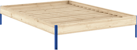 Core Sengeramme 140x200 Raw/Livlig Blå Core Sengeramme 140x200 Raw/Livlig Blå