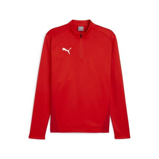 Puma teamGOAL Training 1/4 Zip Top, fotballgenser, herre Red-White-fast Red