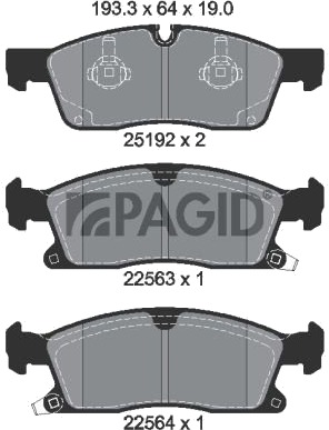 PAGID T3164N Bremseklosser