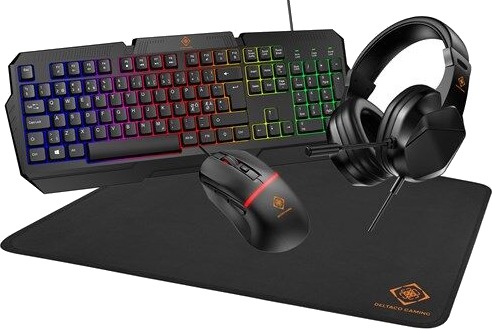 Deltaco Gaming Set up Kit Headset Keyboard Gamingtastatur Engelsk USA Deltaco Gaming Set up Kit Headset Keyboard Gamingtastatur Engelsk USA